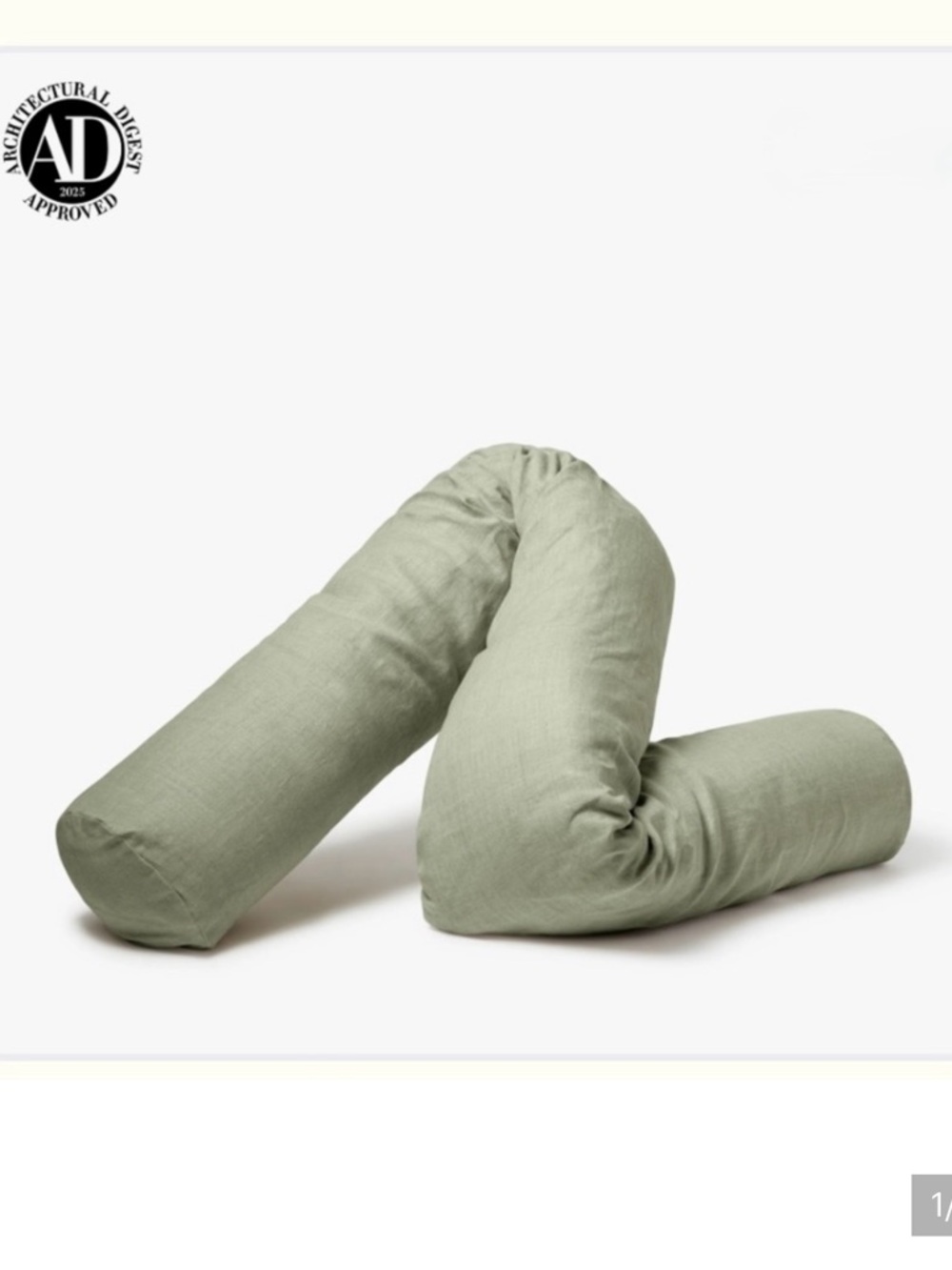 Buffy Wiggle Pillow Cover Sagebrush Linen